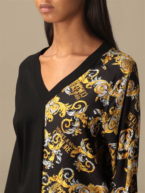 maglia stampa pitone versace